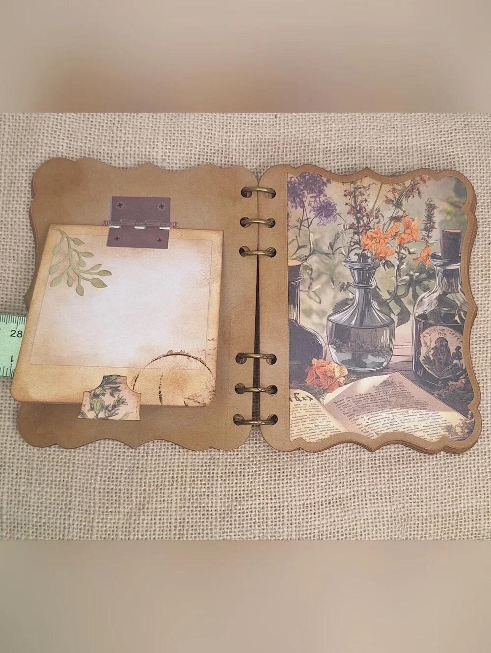 12 Page Apothecary Themed Junk Journal With Tags.
